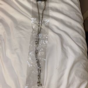 Women’s Long Pearl Necklace and Earring Set